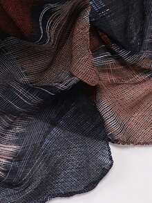 Fashionable New Tie Dye Tie-Dye Printed Modal Hijab Scarf, Spring/Summer - Multicolor - View 6