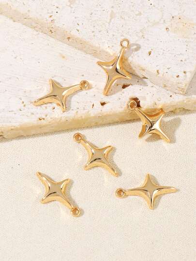 1 Pack Fashionable Retro Star, Moon, Heart Shaped Pendant Decorations, Suitable For Making Bracelets & Necklaces (Valentine's Day Gift)