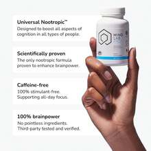 Mind Lab Pro ®   MLP ®   V4 Universal Nootropic ™   Brain Booster Supplement For Focus, Memory, Clarity, Energy - 60-Count - Plant-Based, Naturally Sourced Memory Vitamins For Better Brain Health, Made In USA - 1 - 查看 4