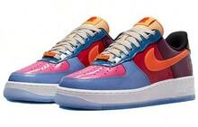 Nike X Undefeated Air Force 1 Low Total Orange DV5255-400 Unisex Shoes - 橘色 - 查看 4