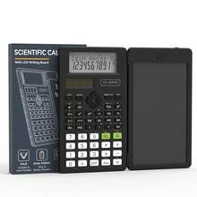 1pc 2-In-1 Foldable LCD Screen + Notebook, Professional Portable Foldable Student Calculator, Upgraded Version Of Solar Scientific Calculator With 417 Functions LCD Notebook, Back To School - Calculator - View 9