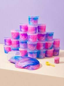 Mini Slime, Galaxy Slime Party Favors, Unicorn Galaxy Slime, Children & Adult Party Gifts, Beautiful Elastic & Non-Sticky Galaxy Slime Set, Slime Party Gifts - 5 - View 3