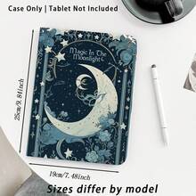 1个翻盖式平板电脑保护套，带笔槽，蓝色星空图案，兼容荣耀Pad 8/9/10、荣耀GT 11.5英寸/X7/X8A/X9/X8Pro/X9Pro/V9/V8 Pro、MatePad SE 11英寸/MatePad 11英寸/11.5英寸、MatePad Pro、苹果第十代/11 2025 (A16)、A9/A9+/A11/S11/S10 FE+，具备自动休眠/唤醒功能，适合作为返校季、情人节、节日礼物。 - 彩色 - 查看 2