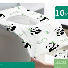 10pcs/Pack Disposable Toilet Seat Covers, Paper Toilet Seat Pads, Waterproof And Anti-Dirty Design, Suitable For Hotels, Public Places, Travel, Leisure Venues, Home Use - Pink - View 9