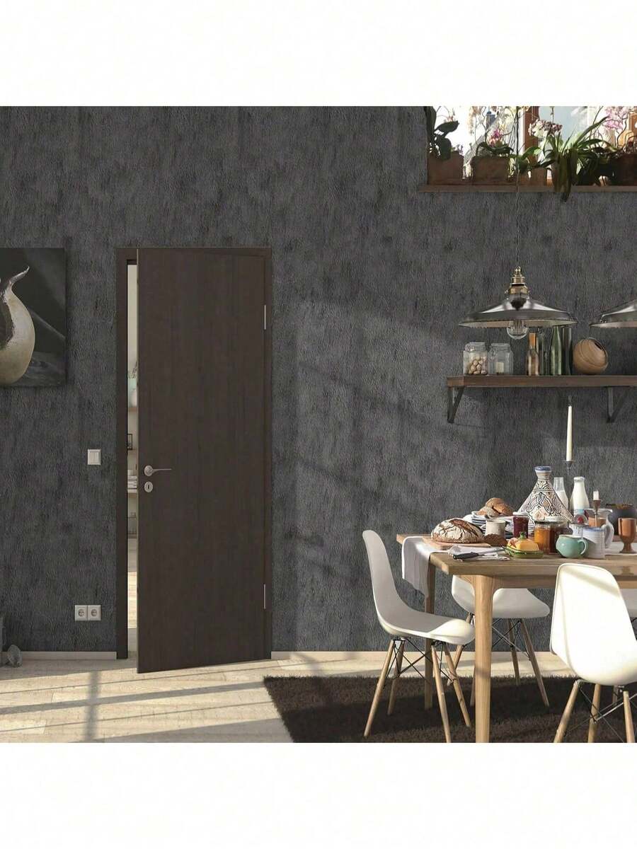 1 Rolle Industrielle Beton-Textur selbstklebende Tapete, wasserfest, abnehmbar, Vinyl Zementgrau für Küchenschrank, Schreibtisch, Raumdekoration, Möbelrenovierung, einfache Installation, 40CM*500/300/100CM