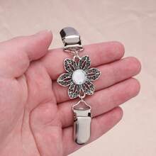 1/4/6个复古合金毛衣夹，女士腰夹，衬衫胸针夹，服装胸针夹，适合日常佩戴 - 銀色 - 查看 6