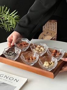 1件极简冰川水果盘，高端家居茶点盘，创意水果盘零食托盘 - 無色 - 查看 5