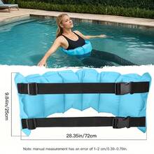 ABAHUB 可调节防滑浮力游泳训练腰带，成人游泳辅助设备 - 彩色 - 查看 4