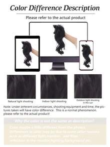 14Inch Wavy Curly Clip-On Ponytail Wig, Suitable For Daily Wear And Parties - Multicolor - View 7