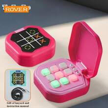 Juego de Ajedrez y Tres en Raya Portátil para Adultos y Niños, Juegos Electrónicos Multifuncionales, Rompecabezas Montessori, Juego de Mesa, Tablero de Ajedrez ZGDE - Verde - Ver 7