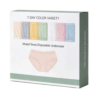 5pcs/Pack Disposable Women's Underwear, Breathable, Soft & Comfortable, High Elasticity No Trace, Suitable For Outdoor, Postpartum, Travel, Fits Adults & Kids, Random Color Assortment