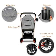 Carriola De Paseo Con Llantas Reforzadas Noni Is-555 T - Rosa - Ver 4