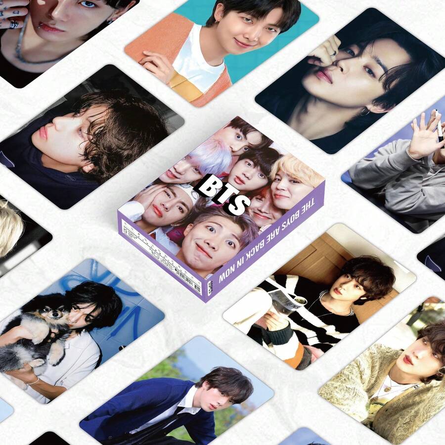 55pcs BT-LOMO Cards "ARIRANG"/PERSONA: Soul Map High-Definition LOMO Cards, Including Jeong Kook, Jimin, V, Collectible Cards, INS-Style K-Pop Music Merchandise, Idol Birthday/Holiday Gifts, Fan Selfie Accessories - Multicolor - View 1