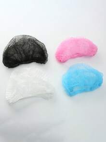 10/100pcs Blue Disposable Non-Woven Dust Cap, Oil & Dust Proof, Suitable For Cooking, Breathable Non-Woven Hairnet - Multicolor - View 4