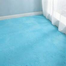 24 piezas de alfombra de piso intercambiable anti-deslizante, alfombra de piso de unicolor suave y esponjosa, resistente a la suciedad para uso doméstico - Multicolor - Ver 39