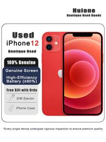 Apple 二手蘋果 iPhone 12 智慧型手機，雙卡雙待 4G，95% 新，原廠螢幕和高效電池（≥90%） - 多色 - 查看 9