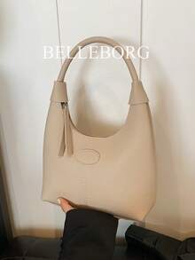 Minimalist Casual Versatile Daily Small Handbag For Women - Beige - View 6