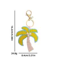 New Handmade Beaded Starfish & Coconut Tree Keychain Pendant, Bag Charm, Unisex, Durable - Perfect Gift For Travel And Daily Wear - Multicolor - View 7