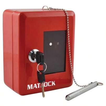 Matlock Emergency Key Box Cabinet Wall Mounted Red Lockable Break Gl Keybox