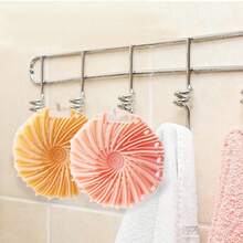 Premium Silicone Body Brush, Shower Scrubber, Quick-Dry Exfoliating Alternative To Loofah, Hygienic, Lathers Well, Long-Lasting Gentle Exfoliating & Massaging Scrubber, Suitable For Women, Men, Sensitive Skin - Pink - View 4