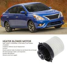 AC Heater Blower Motor 700285 272269ME1 Clip On Design Replacement for Versa Sedan 1.6L Note - OEM: 700285, 272263AN0A, 272261HK0A, 27226-3AN0A, 272269ME1 - Ver 2