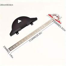 15/20 Inch Precision Woodworking Edge Ruler 0-70° Adjustable Angle Finder Measuring Tool - Multicolor - View 6