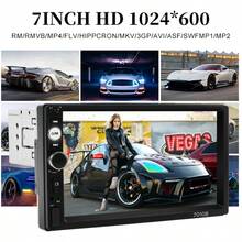 Car Radio HD 7" Touch Screen Stereo Bluetooth 12V 1 Din FM ISO Power Aux Input Mirror Link Auto Multimedia Player - A - View 6