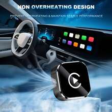 Bộ chuyển đổi CarPlay và Android Auto không dây 2 trong 1, cắm là chạy, bộ thu không dây USB-C/USB, hỗ trợ điều khiển vô lăng, tương thích với điện thoại và Android, không cần ăng-ten ngoài. - A - Xem 5