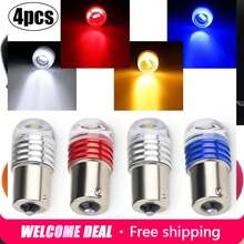 Strobe Flashing Rear Brake Light, LED Signal Lights, Bulb For Motorcycle And Bicycle, Concave Lens, 35DB Car Projector Lamp - A - View 2