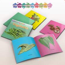 Vegetables Recognition Big Cards | Healthy Food Awareness | HD Illustrations | Holiday Interaction Pick - Large Card Book - View 2