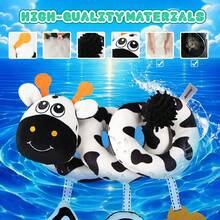 婴儿高对比度黑白螺旋推车玩具和汽车座椅玩具 - 毛绒动物感官发育和婴儿床活动玩具 - 柔软且富有教育意义 - 彩色 - 查看 11