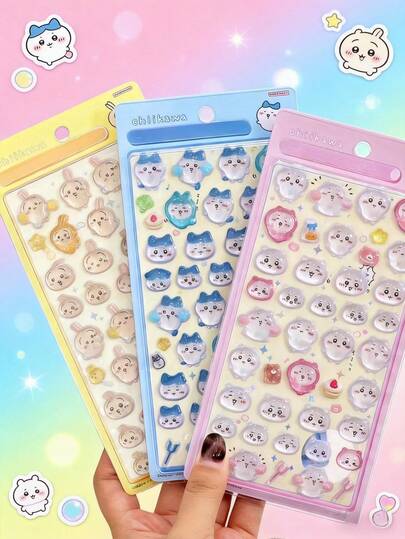 3D Embossed Crystal Stickers Suitable For DIY Phone Case Decoration, Applicable To Decorate Phones, Laptops, Luggage, Water Bottles, Skateboards, Notebooks And Guitars. Suitable For Daily Use, Children's Birthday Gifts