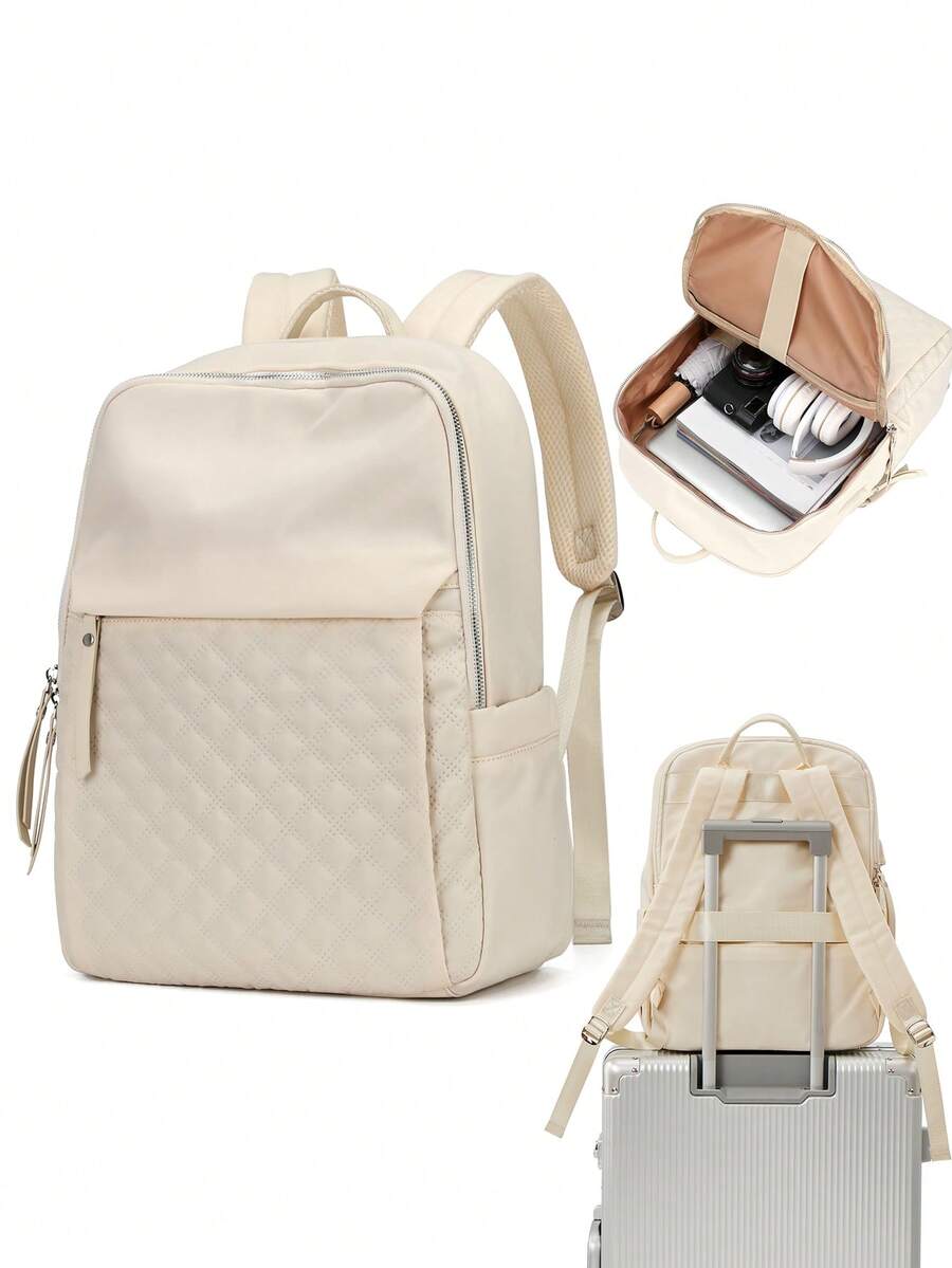 Ransel Laptop 14/15 Inci, Tahan Air & Ringan, Cocok Untuk Perjalanan, Kerja, Bisnis, Guru, Perawat, Wanita/Gadis Modis, Pelajar, Versi Lama Atau Baru Dikirim Secara Acak