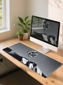 Desk Mat, Edged Mouse Pad, Large Desk Pad, Non-Slip Gaming Mouse Pad, Laptop Desk Mat, Office Desk Writing Pad, Suitable For Office And Home - View 3