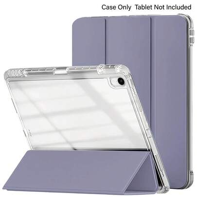 CJIAXIN Transparent Acrylic Backplate Protective Case With Pencil Slot For 10 2022 (10.9-Inch), Supports Auto Sleep/Wake, Scratch-Resistant Cover