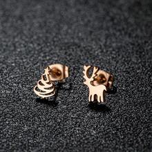 1对不锈钢小鹿圣诞树不对称耳环 小耳环 圣诞礼物首饰 - 141 - 查看 11