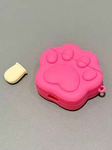 1pc Cute Pink Ins Style Cat Claw Ice Cream Silicone Bluetooth Earphone Case Protective Cover Compatible With Airpdos3/4/Pro/Pro2/Pro3 Back To School Season Women's Gift - Multicolor - View 3