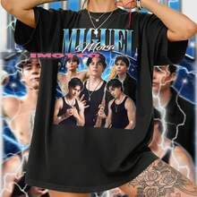 Miguel Mora 90s Graphic Tee Com Fort Colors T-Shirt - màu đen - Xem 1