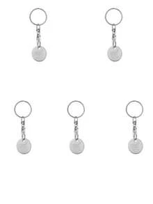 1 pieza/3 piezas Ficha de carrito de supermercado, llavero de acero inoxidable con anillo de desbloqueo de carrito de compras, accesorio de llavero - Multicolor - Ver 13