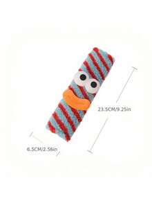 Cute Monster Car Seat Belt Shoulder Pad - Funny Sausage Mouth Design With Googly Eyes, Soft Comfortable Safety Belt Cover, Auto Accessory - A - View 5