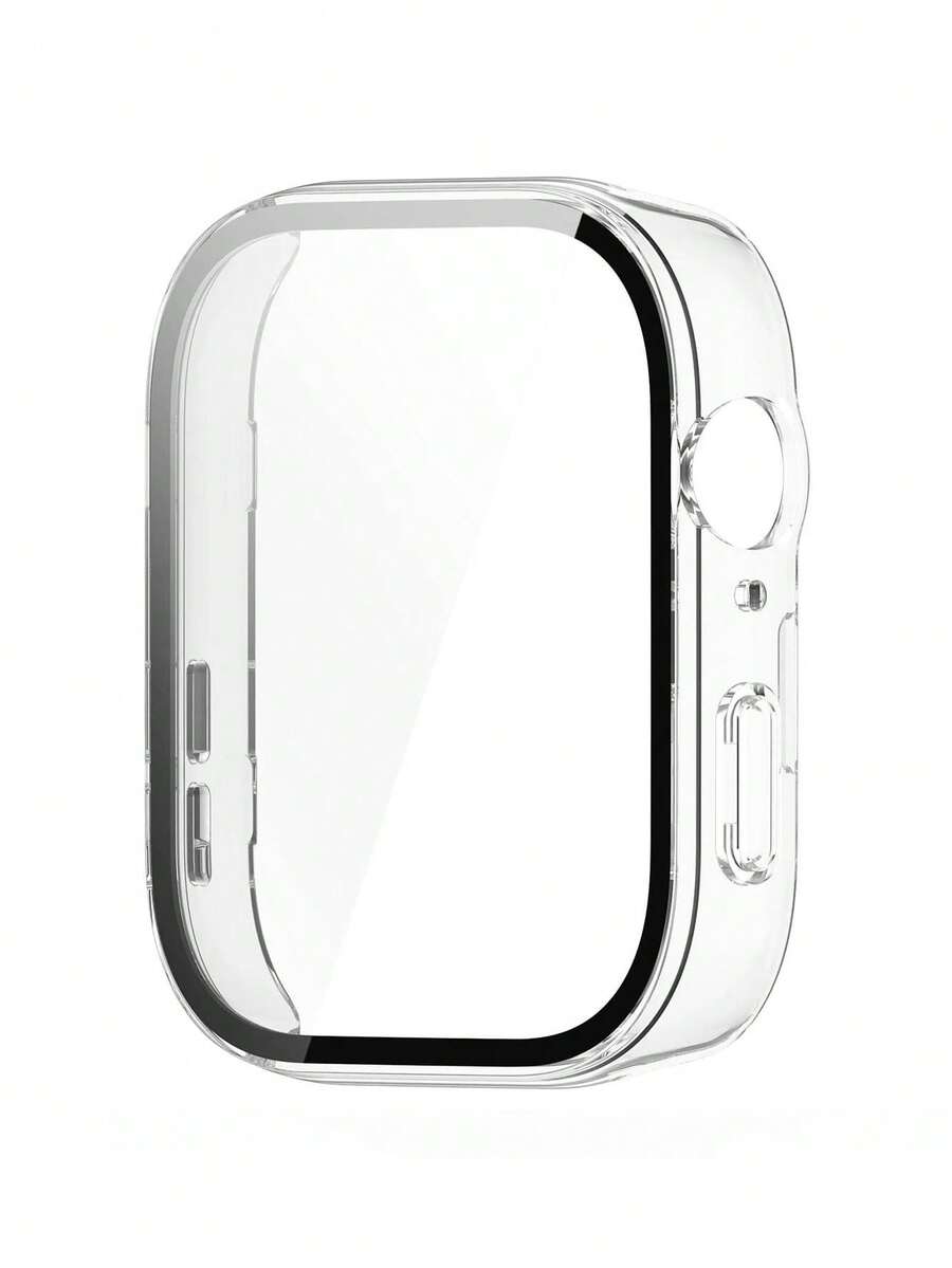 1pc 2-In-1 Transparent Hard PC Watch Case With Tempered Glass Screen Protector For Huawei Watch Fit 3/4/4Pro, Fashion Daily & Outdoor Smartwatch Protective Cover, Full-Coverage Shock-Proof Protection, High Sensitivity & Clarity, Suitable For Daily Wear, Great Gift For Friends, Family, Birthday, Christmas, Back To School