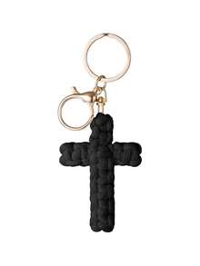 手工编织十字架钥匙扣，耶稣钥匙扣，基督教汽车饰品，柔软十字架钥匙扣，波西米亚风装饰，钱包饰品挂件，优雅汽车装饰品，背包挂件，钱包吊坠，轻巧百搭，时尚美观，可作车钥匙和手提包挂件，生日礼物，节日礼物，周年纪念礼物，复活节礼物，母亲节礼物 - 彩色 - 查看 13