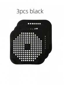 1/3个硅胶毛发收集器，带吸盘，方形地漏盖，适用于淋浴房、水槽、地漏，毛发过滤器，适用于浴室、浴缸、厨房、浴室装饰，返校季适用 - 彩色 - 查看 10