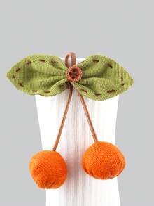 1 Pair Cherry Fruit Element Mid-Calf Socks, Soft And Comfortable, 3D Stereoscopic Mid-Calf Socks - Multicolor - View 4