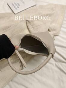 Minimalist Casual Versatile Daily Small Handbag For Women - Beige - View 10