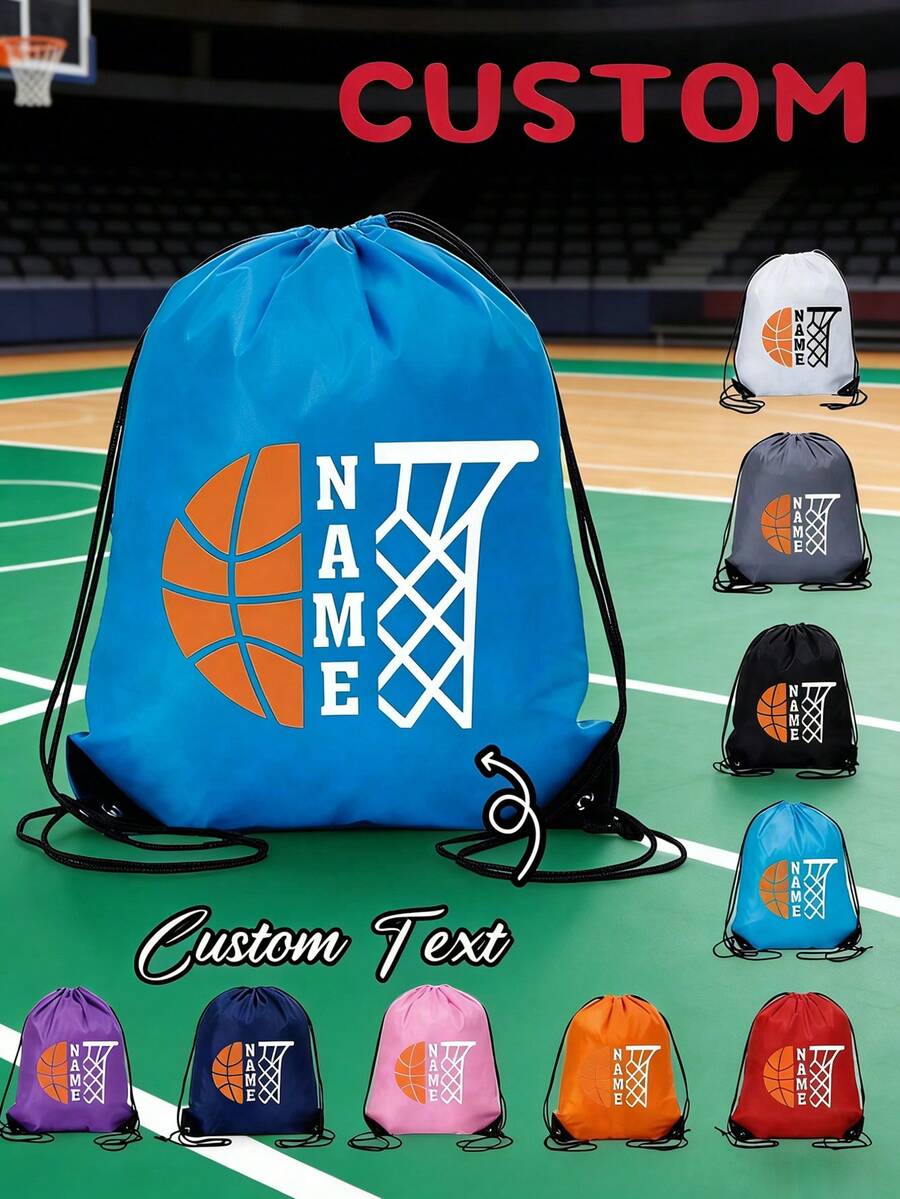 Customizable Polyester Drawstring Bags - Vibrant Colors, Customizable Logo/Text, Name Printing For Teenagers, Suitable For PE Classes, Swimming, Fitness, After-School Club Activities, Etc. Drawstring Bags, Gym Backpacks, Drawstring Gym Bags, Teen Backpacks, Swimming Bags, Beach Bags, Suitable For Fitness, Travel, Sports, Back-To-School Sports Backpacks, Multi-Purpose, Large Capacity, Multi-Functional, And Colorful.,Bags For Ladies Fashionable - Multicolor - View 1
