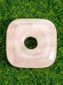 Natural Stone Square Peace Buckle Pendant-30*30mm With A Thickness Of 7Mm,Three-Dimensional Pendant For Jewelry Making, Handmade Necklace Additions, Valentine'S Day Gift, New Year Gift (Natural Stone Color And Texture Are Random) - Multicolor - View 16