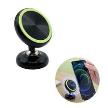 夜光磁性手机支架，金属球头多角度可调，强磁车载仪表盘支架，夜间可见，解放双手，兼容所有手机型号 - 彩色 - 查看 2