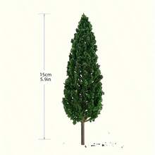 2/5/10pcs 5.9/3.5/2.2 Inch Mini Realistic Plastic Pine Tree Model, Suitable For Model Train Layout, Primitive Forest, Building Decor, War Game, DIY Craft, Landscaping For Scale Railway, Garden Decor, Easter Decoration, Animal Diorama, Miniature Model - Model Tree - View 8
