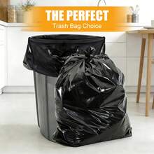 Ultra Strong 13 Gallon Trash Bags, Drawstring Trash Bags – Odorless Trash Bags, Tall Kitchen Trash Bags 13 Gallon Size, Resist Leaks, Punctures, And Rips, Continuous Odor Control, Cleaning Supplies For Kitchen, Bathroom, Bedroom, Office, Hotel, Living Room, Cleaning Supplies, Business Use, Household Waste Disposal, 180 Bags, Black Portable Garbage Bag - Black - 查看 4